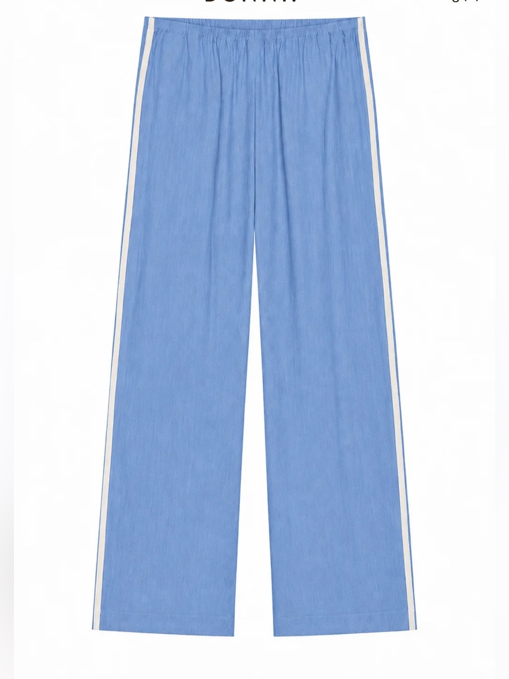 Linen cropped striped pant